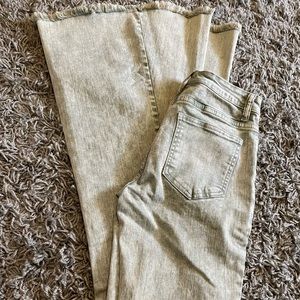 Altar'd State Light Gray Flare Jeans